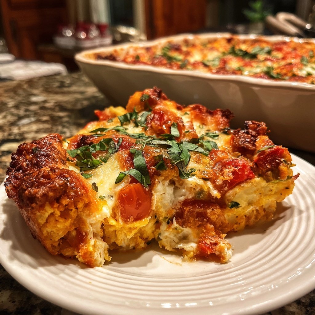 Zucchini Tomato Chickpea Bake