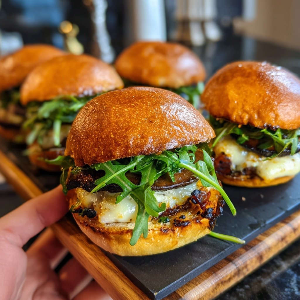 Sliders with Roasted Portobello