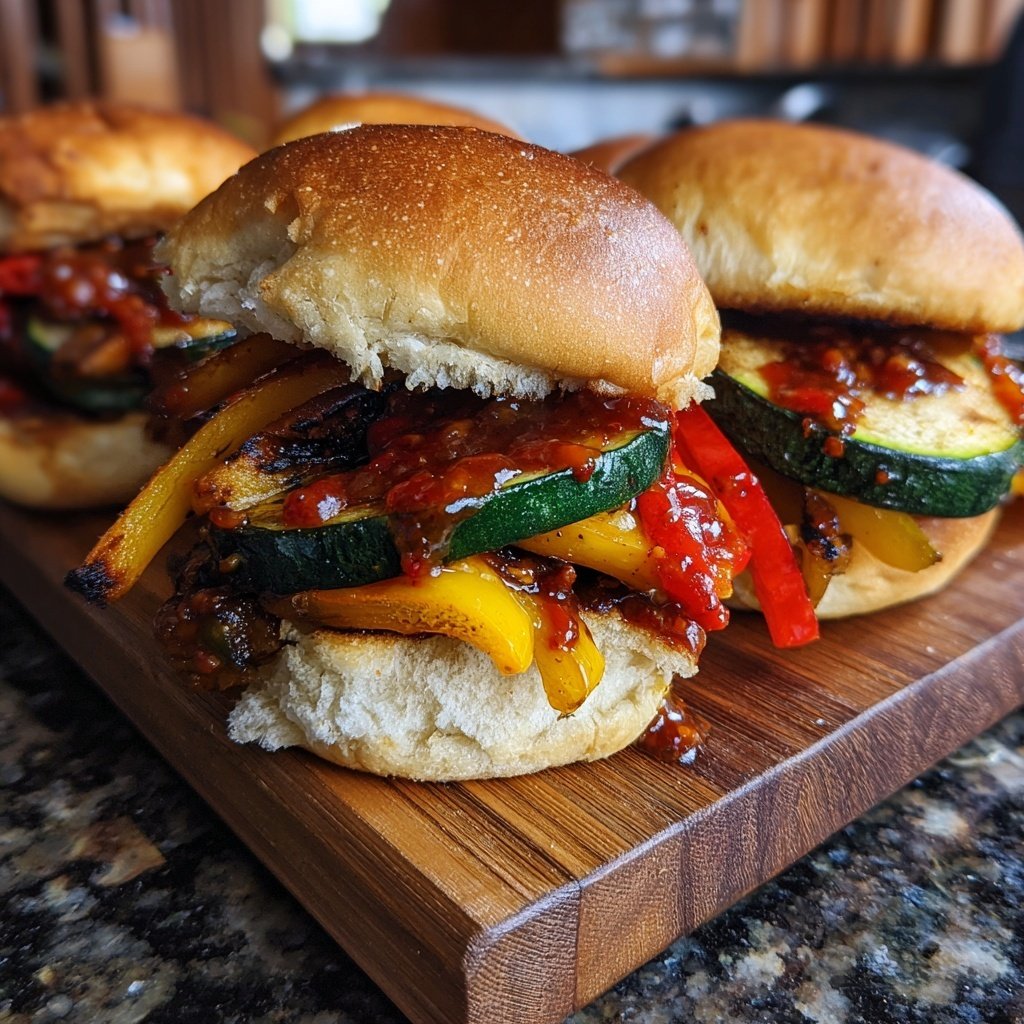 Grilled Vegetable Sliders