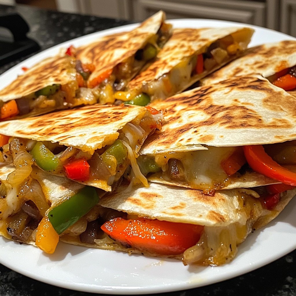 Super Bowl Appetizer Veggie Quesadillas