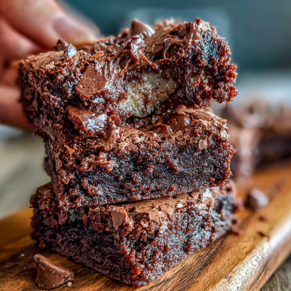 Chewy Sourdough Discard Brownies