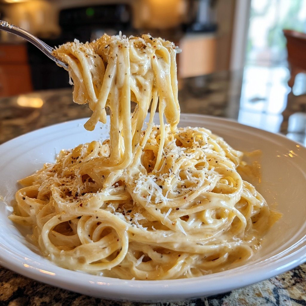 Champagne Cream Pasta with Parmesan