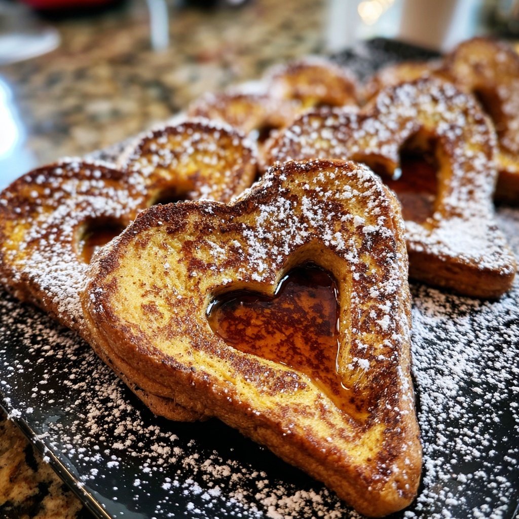Valentines Breakfast Cinnamon French Toast