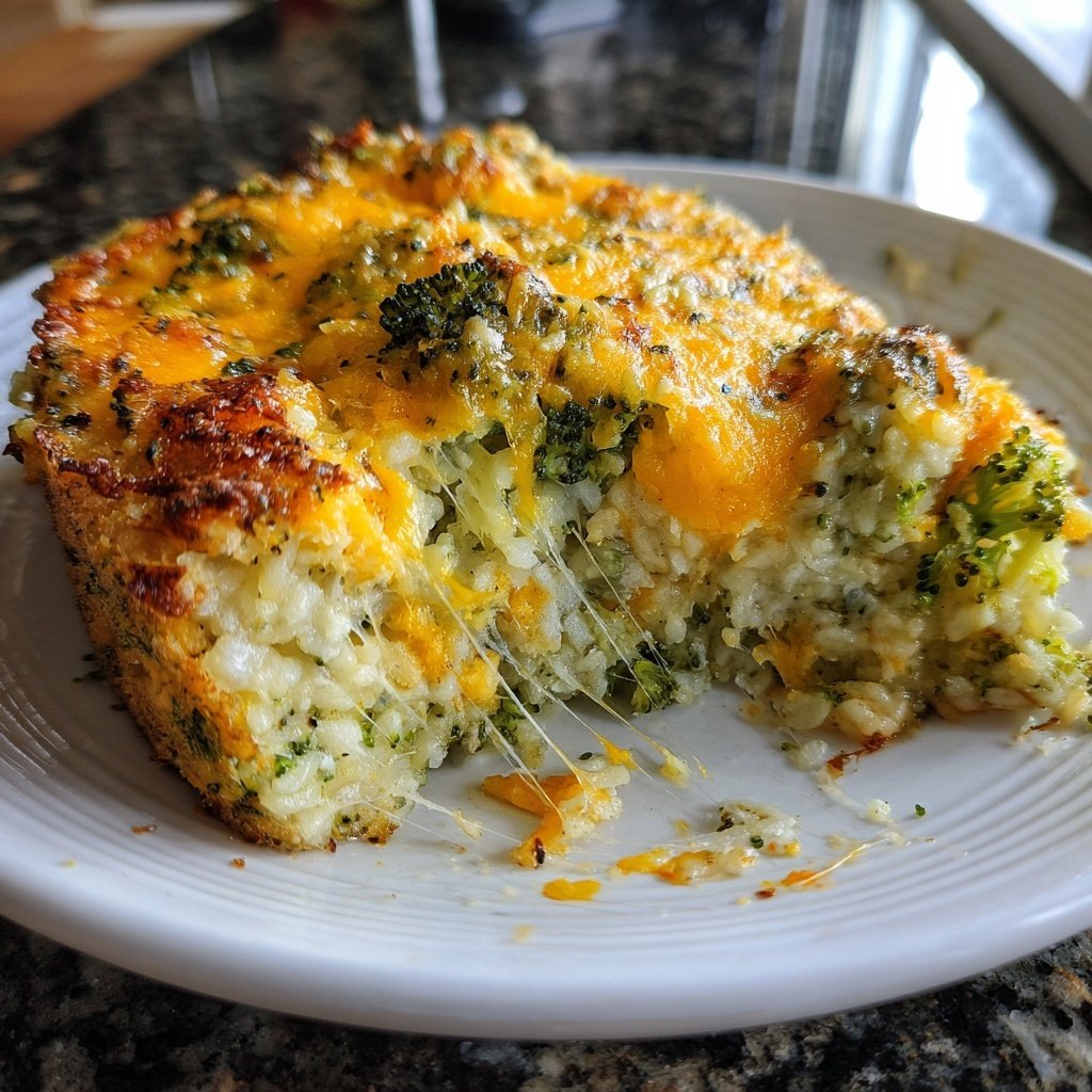Sunday Cheesy Broccoli Rice Casserole