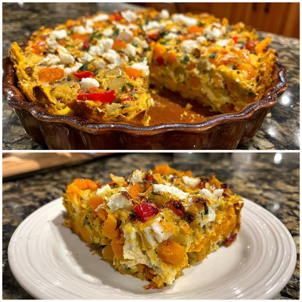 Baked Sweet Potato Veggie Bake