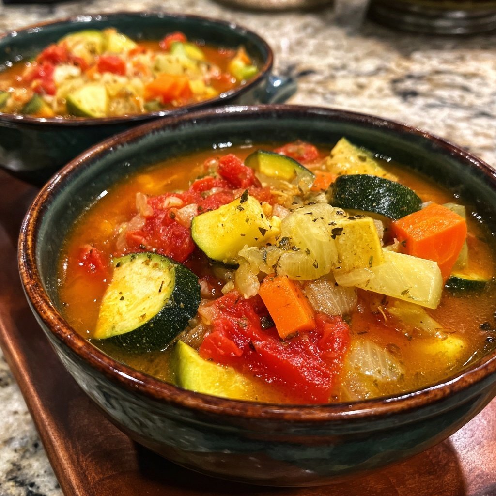 Healthy Crockpot Italian Vegetable Stew