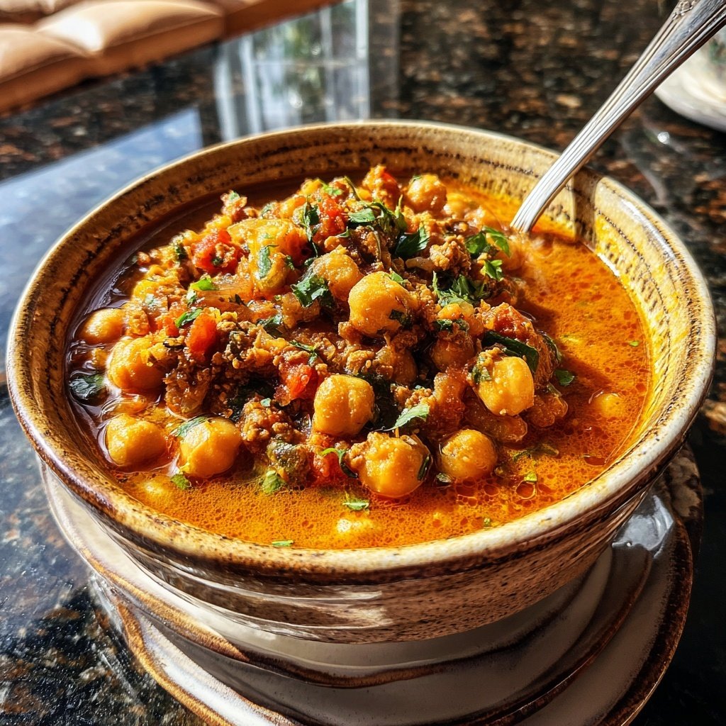 Ground Beef And Chickpea Curry