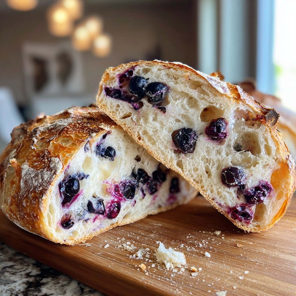 Blueberry Lemon Sourdough Bread