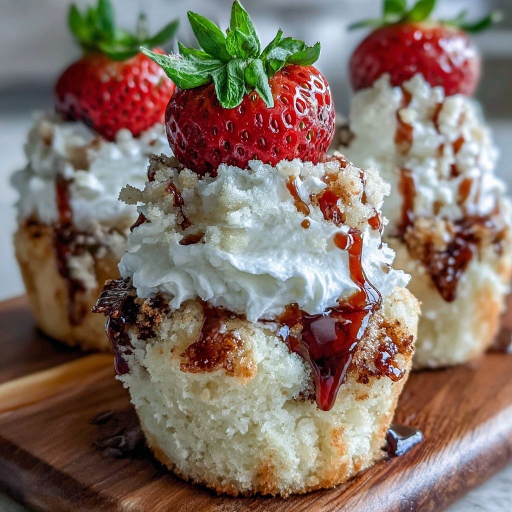 Strawberry Shortcake Cupcake Bites