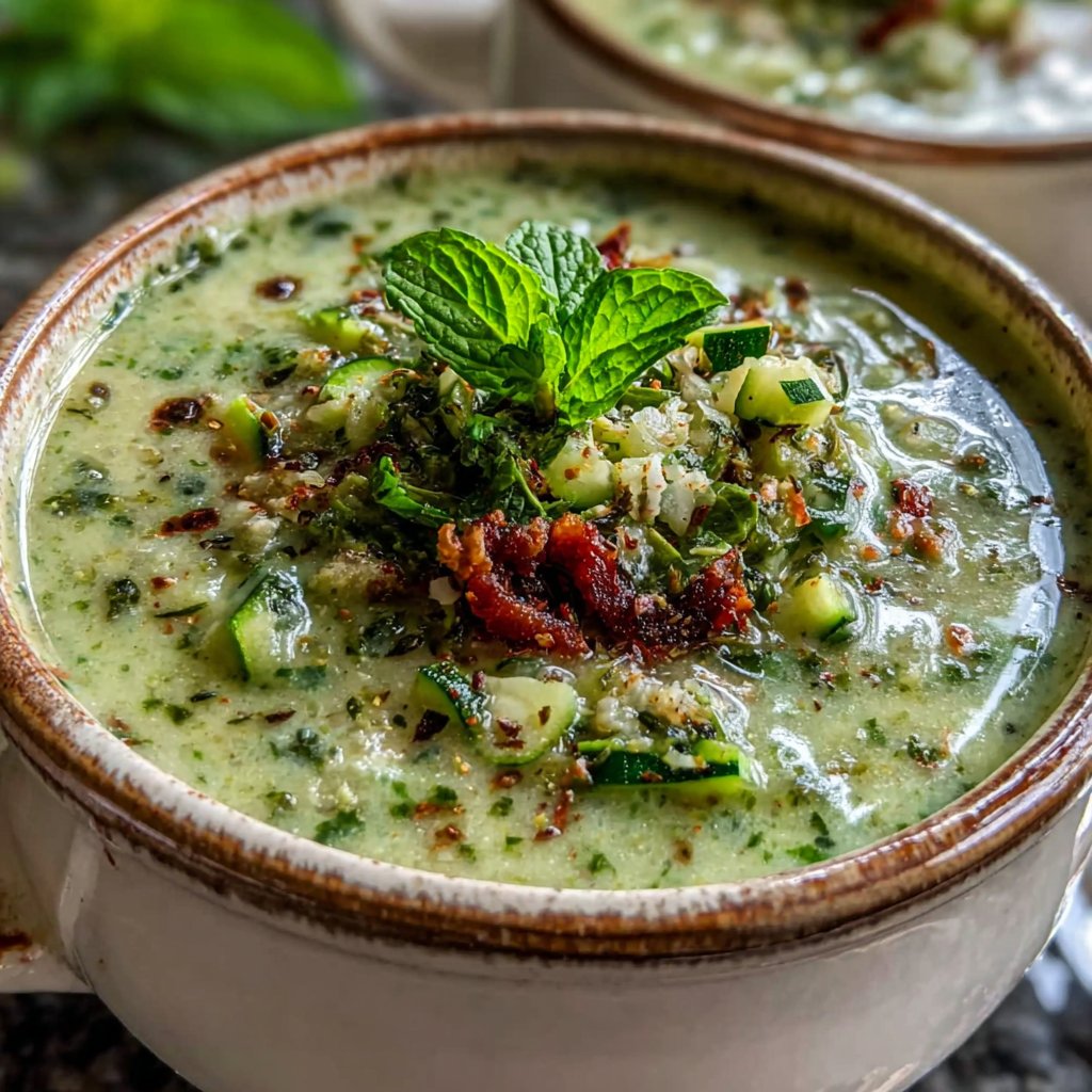 Spring Zucchini And Herb Soup