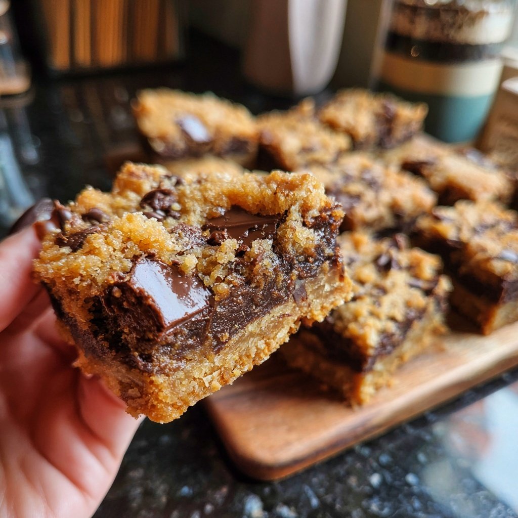 Super Bowl Chocolate Chip Cookie Bars