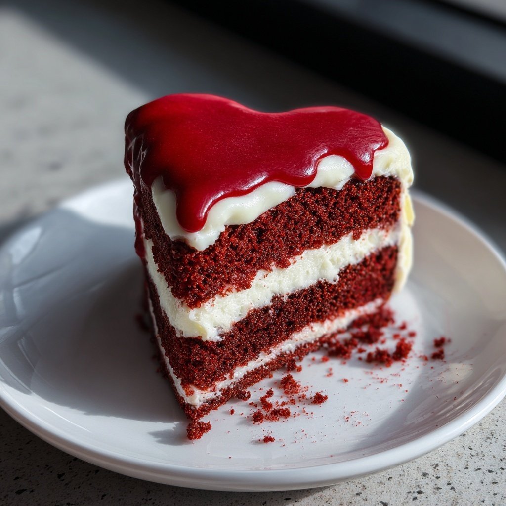 Mini Heart Cake with Red Velvet