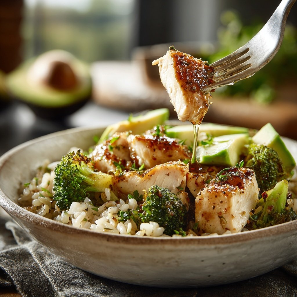 Healthy Chicken And Brown Rice Bowl