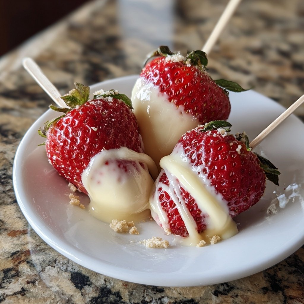 Valentines Snacks Strawberry Cream Pops
