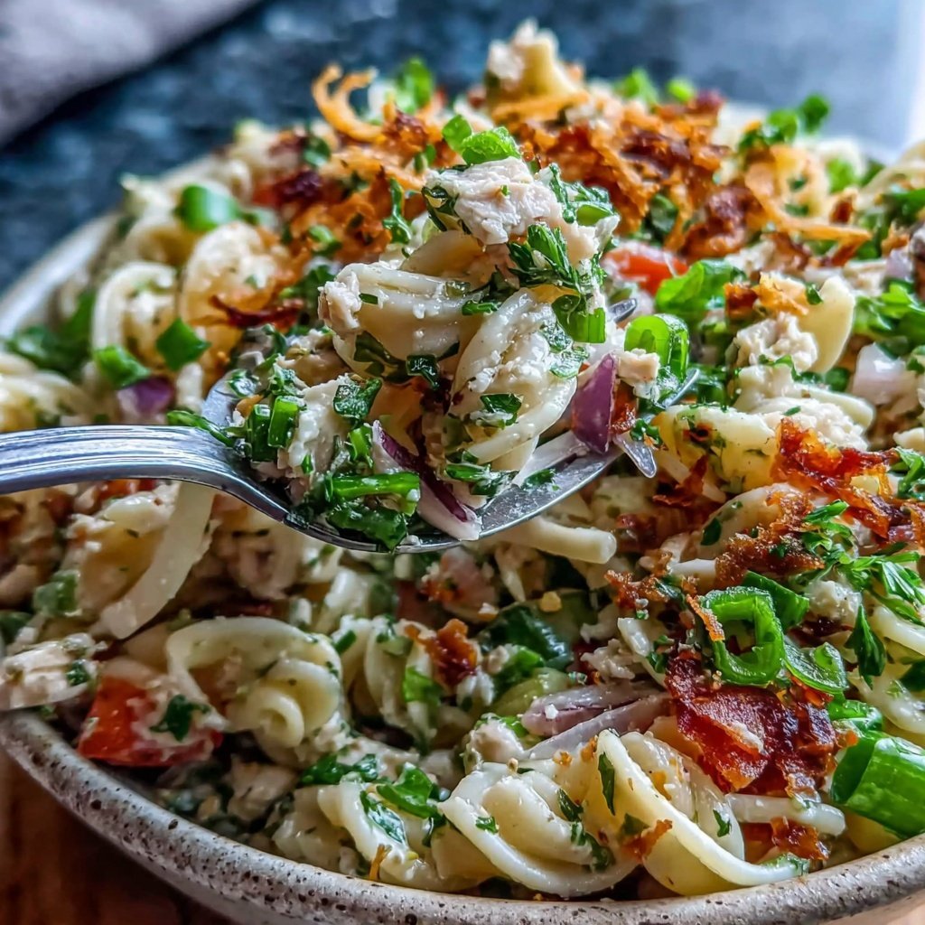 Easy Lunch Turkey Pasta Salad