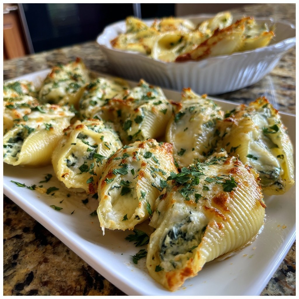 Romantic Spinach Ricotta Stuffed Shells
